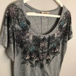 Decree embellished top